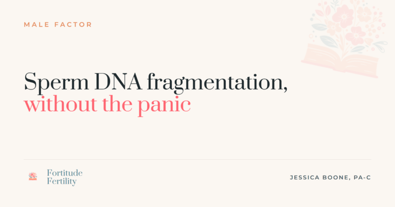 Sperm DNA fragmentation explained