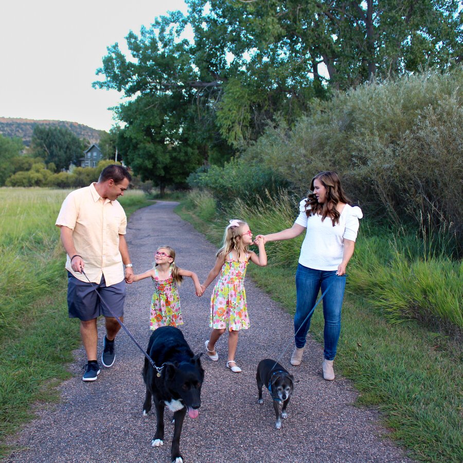 Jessica Boone with her family